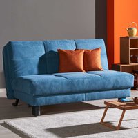 Klappcouch in Petrol Kissen in Orange von TopDesign