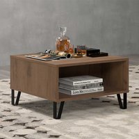 Kleiner Wohnzimmertisch 60 cm breit quadratischer Tischplatte von TopDesign