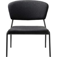 Lounge Sessel in Dunkelgrau Webstoff 40 cm Sitzhöhe von TopDesign