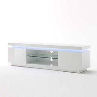 Lowboard mit LED Farbwechsel Weiß Hochglanz von TopDesign