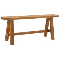 Massivholz Bank Landhaus Stil aus Wildeiche 110x45x27 cm von TopDesign