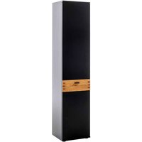 Moderner Wohnzimmer Schrank 45 cm breit Wildeichefarben und Schwarzgrau von TopDesign