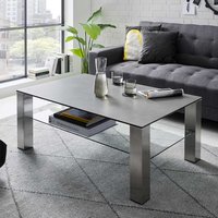 Moderner Wohnzimmer Tisch in Anthrazit Silberfarben von TopDesign
