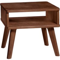 Nachttisch aus Nussbaum Massivholz geölt Vierfußgestell von TopDesign