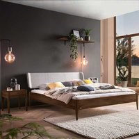 Nussbaum Holz Doppelbett in modernem Design 160x200 cm oder 180x200 cm von TopDesign