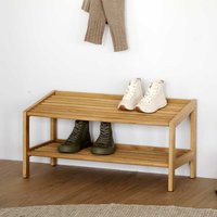 Regal für Schuhe im Skandi Design Eiche Massivholz von TopDesign