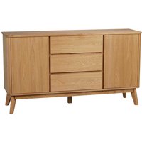 Retro Sideboard Eiche furniert drei Schubladen von TopDesign