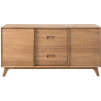 Retro Sideboard aus Eiche Massivholz 160 cm breit von TopDesign