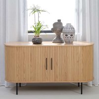 Schiebetüren Sideboard im Skandi Design Vierfußgestell aus Metall von TopDesign