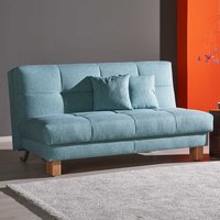 Schlafsofa in Türkis Webstoff von TopDesign