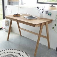 Schreibtisch aus Eiche Massivholz 120 cm von TopDesign
