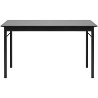Schwarzer Küchentisch 140x90 cm modernem Design von TopDesign