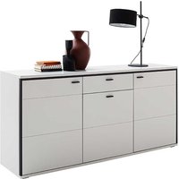 Sideboard weiss modern mit einer Schublade drei Drehtüren von TopDesign