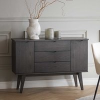 Skandi Esszimmer Sideboard in Eiche Dunkelbraun drei Schubladen und zwei Türen von TopDesign