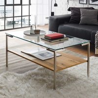 Sofa Tisch mit Glasplatte Metall Vierfußgestell von TopDesign