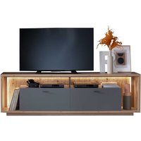 TV Element in modernem Design Eichefarben & Grau von TopDesign
