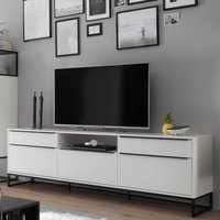 TV Schrank in Weiß und Schwarz 215 cm breit von TopDesign