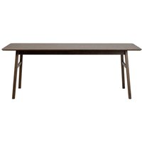 Tisch Esszimmer in Eiche dunkel rechteckiger Tischplatte von TopDesign