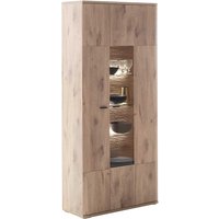 Vitrine Holzoptik Wildeiche 90 cm breit modernem Design von TopDesign