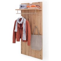 Wandgarderobe in Wildeichefarben 70 cm breit von TopDesign