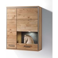 Wohnzimmer Hängevitrine mit Asteiche furniert 2 türig von TopDesign