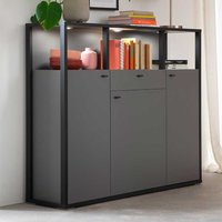 Wohnzimmer Highboard in Grau Anthrazit von TopDesign