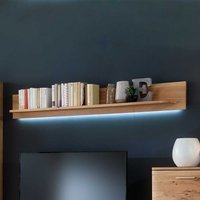 Wohnzimmer Wandboard mit Eiche Bianco furniert 180 cm breit von TopDesign