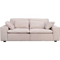 Wohnzimmercouch Beige modern 226 cm breit 45 cm Sitzhöhe von TopDesign