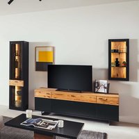 Wohnzimmerwohnwand in modernem Design 240 cm breit (dreiteilig) von TopDesign