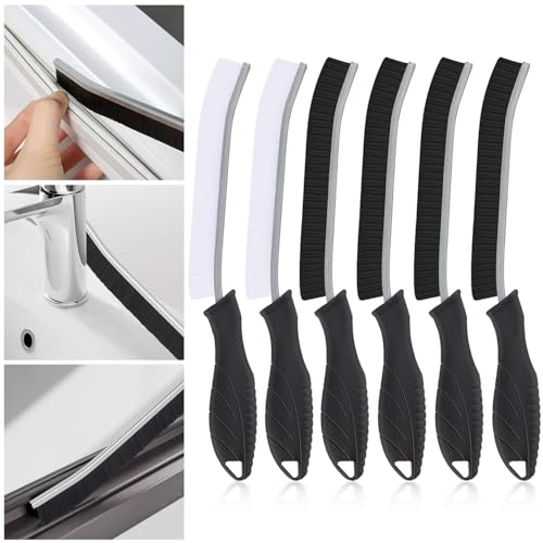 Eckreinigungsbürsten mit harten Borsten, 6 Stück, Fugenschrubber für Badezimmer, Küche, WC und Fugenmörtel, multifunktionale Tiefenreinigungswerkzeuge Eckreinigungsbürsten mit harten Borsten, 6 Stück, Fugenschrubber für Badezimmer, Küche, WC und Fugenmörtel, multifunktionale Tiefenreinigungswerkzeuge von TopEsct