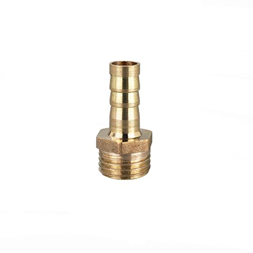 1 Stück BSP Schlauchanschluss Messing Stecker Fitting 6mm/8mm/10mm/12mm/16mm/19mm/25mm, Schlauch Barb Schwanz männlich BSP Außengewinde Adapter von TopHomer