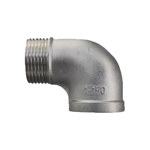 1 Stück Edelstahl Rohrverschraubung, 90 Grad Bogen 1" DN25 Außengewinde und Innengewinde Schlauchverbinder Rohrverbinder 1 Stück Edelstahl Rohrverschraubung, 90 Grad Bogen 1" DN25 Außengewinde und Innengewinde Schlauchverbinder Rohrverbinder von TopHomer