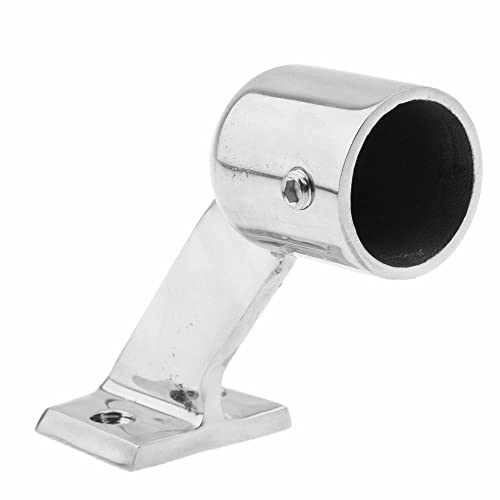 1 Stück Handlauf Endstück 22mm 60° Handlaufendstück aus Edelstahl Haltegriff Marine Boot Yacht Handlaufdurchlass Geländer Reling Durchlass Hardware von TopHomer