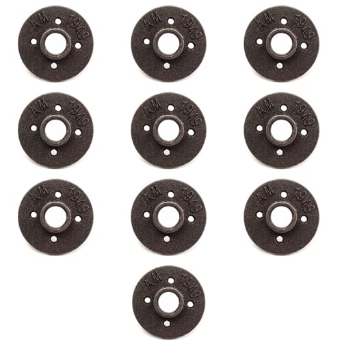 10 Stück 3/4 Zoll DN20 Bodenflansch Rohr Flansch mit 4 Löchern für Rohr Wasserhahn Wandregal Boden DIY Handwerk Dekoration von TopHomer