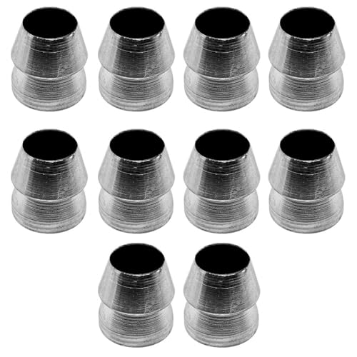 10 Stück runde Keile, Axtkeil aus Kohlenstoffstahl, Hammerverstärkungsmeißel, Spaltkeil mit konischem Griff für Tischler, Bauarbeiter(16 mm) von TopHomer