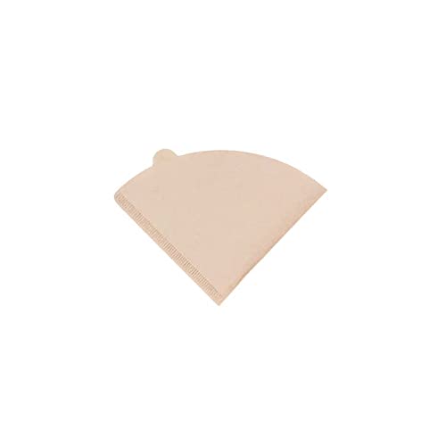 100 Stück Kaffeefilter, Ungebleichte Kaffeekegel Kaffefilter Filterpapier für Kaffee Tropfer & Pour Over Kaffeemaschine (V02 Naturbraun) von TopHomer