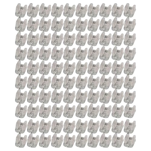 100 Stück LED Lichtschlauch Clips, Befestigungsclips Halter für 4,5-6mm Neon Wandmontage Lichterkette Wandleuchte Familie Parteien Festivals Hochzeiten (GT-0512) von TopHomer