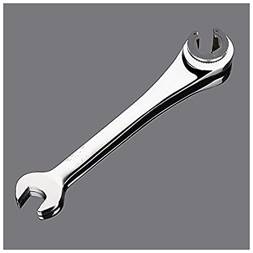 15 mm Rohr-Ratschenschlüssel Ratschenschlüssel mit doppeltem offenem Ende, Schlagmutterschlüssel, Chrom-Vanadium-Stahl, Ratschenschlüssel von TopHomer