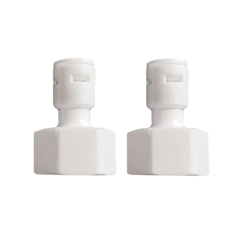 2 Stück 1/2" und 1/4" Schnellanschluss für Wasserfilter, Wasserfilter Fitting Schnellverbinder Wasserzulaufleitung Anschluss Adapter Ersatz-Zubehör von TopHomer