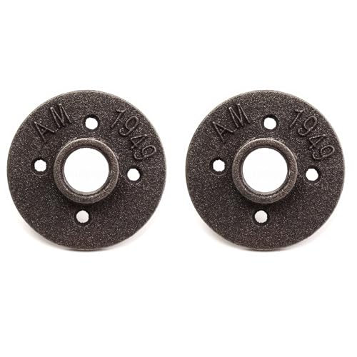2 Stück 3/4 Zoll DN20 Bodenflansch Rohr Flansch mit 4 Löchern für Rohr Wasserhahn Wandregal Boden DIY Handwerk Dekoration von TopHomer