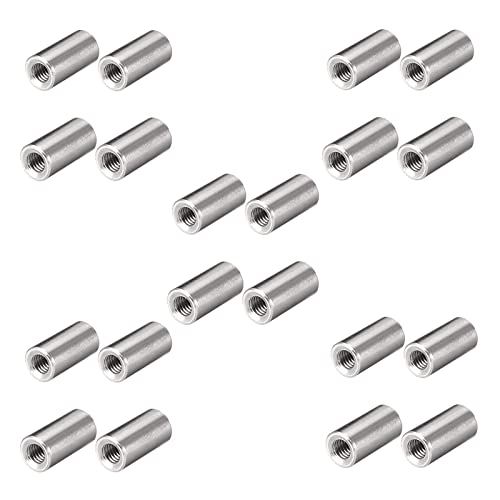 20 Stück M6 12x12mm 304 Edelstahl Mutterverbinder Langmutter Rundverbinder Muttern Innengewinde Stangenbesatz Runde tiefe Mutter 20 Stück M6 12x12mm 304 Edelstahl Mutterverbinder Langmutter Rundverbinder Muttern Innengewinde Stangenbesatz Runde tiefe Mutter von TopHomer