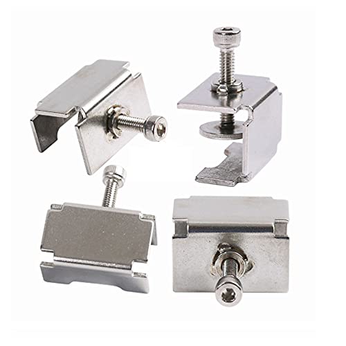 4 Stück 3D-Drucker Glasbett Clips fit for Zubehör Beheizte Bed Glass Clamp Clip Kompatibel mit 3 pro/3/3S/5/5 Pro/CR-20 PRO 3D Drucker von TopHomer