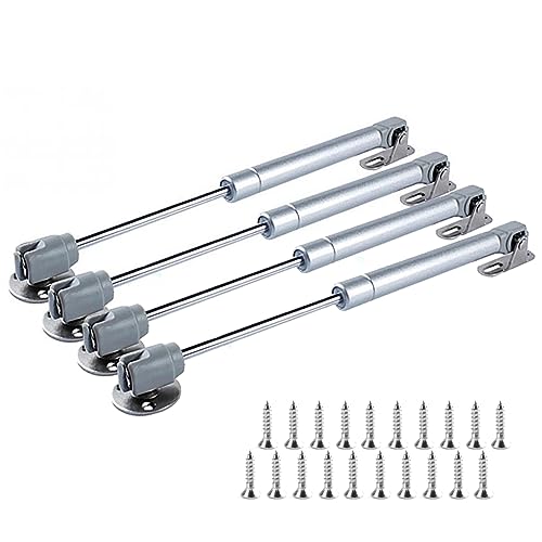 4x 20N Chrank Hydraulic Gasdruckfeder Möbeltür zum Gas Strut Lift Schrank Stoßdämpfer Gasfeder Hinge Möbelkolben Schranktüren Soft Close Klappenfeder, Silber von TopHomer