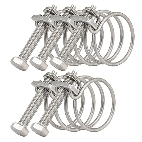 5 Stück 60–65 mm verstellbare Doppeldraht-Schlauchschellen Klemme Stahldraht Rohr Clip Schraube Sortiment Kit Verstellbarer Doppeldraht Rohrschelle Reifen Sanitärverschluss 5 Stück 60–65 mm verstellbare Doppeldraht-Schlauchschellen Klemme Stahldraht Rohr Clip Schraube Sortiment Kit Verstellbarer Doppeldraht Rohrschelle Reifen Sanitärverschluss von TopHomer