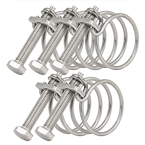 5 Stück 65–70 mm verstellbare Doppeldraht-Schlauchschellen Klemme Stahldraht Rohr Clip Schraube Sortiment Kit Verstellbarer Doppeldraht Rohrschelle Reifen Sanitärverschluss 5 Stück 65–70 mm verstellbare Doppeldraht-Schlauchschellen Klemme Stahldraht Rohr Clip Schraube Sortiment Kit Verstellbarer Doppeldraht Rohrschelle Reifen Sanitärverschluss von TopHomer