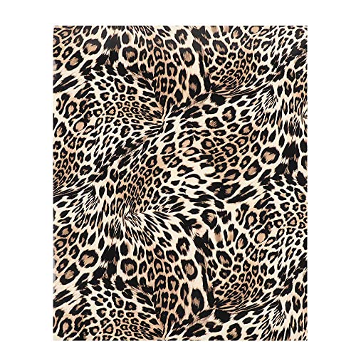 5 Stück Plotterfolie Textil, 9.84" x 12" Leopard Vinylfolie Heat Transfer Vinyl, Transferpapier zum Aufbügeln Plotter, Wärmeübertragungsfolie Plotter von TopHomer