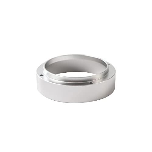 51 mm Kaffee Espresso Dosiertrichter Ring Catcher, Aluminium Kaffeemaschine Espresso Trichter Ersatz Kaffeemaschine Zubehör für Zuhause/Café Silber von TopHomer