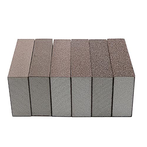 6 Stück 180 Körnung Schleifschwamm, Schleifklotz Nass und Trocken Doppelverwendung Doppelt Verwendbare Waschbare und Wiederverwendbare Sandpapier für Holz Wand Metall von TopHomer