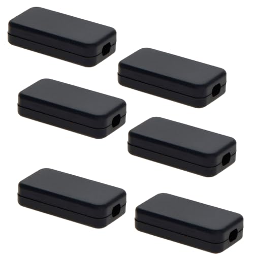 6 Stück Kunststoff-Projektbox, 10 x 20 x 11 mm, Mini-Abzweigdose, staubdichtes Gehäuse für Elektronik-, Strom-, Instrumenten-Projekte, Schwarz 6 Stück Kunststoff-Projektbox, 10 x 20 x 11 mm, Mini-Abzweigdose, staubdichtes Gehäuse für Elektronik-, Strom-, Instrumenten-Projekte, Schwarz von TopHomer