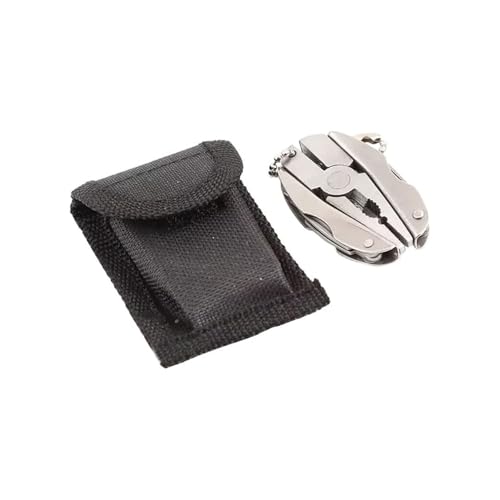 Tophomer Multifunktionswerkzeug, 7 in 1 Multitool Werkzeug Edelstahl, Faltbares Multifunktionszange Multifunktionsmesser Kombination für Outdoor Wandern Camping, mit Tragbare Tasche, Silber von TopHomer